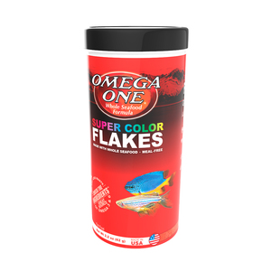 Omega One Super Color Alimento en Flakes para Peces Tropicales, 62 g