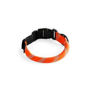 Backcountry Collar de Cuerda con Broche Color Naranja para Perro, Mediano