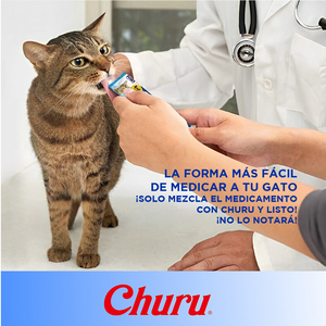 Inaba Churu Premio Cremoso Natural para Gato Todas las Etapas de Vida Variedad Atún y Atún con Viera, 1 Paquete
