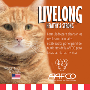 Livelong Healthy & Strong Alimento Natural Húmedo para Gato Todas las Edades Receta Delicias de Aves, 354 g
