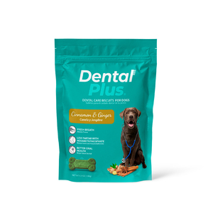 Dental Plus Galletas para la Salud Dental Receta Canela y Jengibre para Perro, 180 g