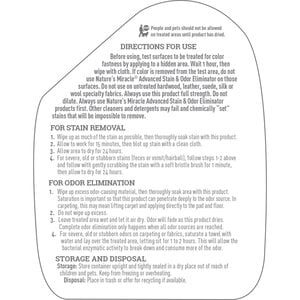 Nature's Miracle Limpiador Enzimático Concentrado para Manchas y Olores Difíciles de Gato, 946 ml