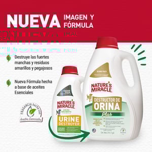 Nature's Miracle Limpiador Enzimático para Orina de Perro, 3.7 L