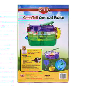 Kaytee CritterTrail Hábitat de 1 Nivel para Pequeñas Mascotas, MultiColor