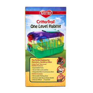 Kaytee CritterTrail Hábitat de 1 Nivel para Pequeñas Mascotas, MultiColor