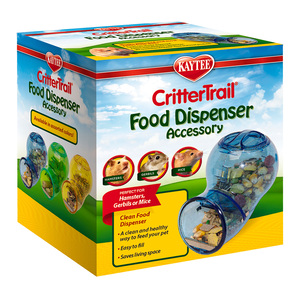 Kaytee Dispensador de Comida para Pequeños Mamíferos, 7.6 cm Largo x 9.1 cm Ancho x 15.49 Alto