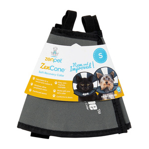 ZenPet ZenCone Collar Isabelino Suave para Perros, Chico ZenPet ZenCone Collar Isabelino Suave para Perros, Chico