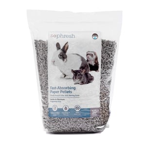 Sophresh Sustrato de Papel Tipo Pellet con Bicarbonato sin Aroma para Pequeñas Mascotas, 4.5 kg Sophresh Sustrato de Papel Tipo Pellet con Bicarbonato sin Aroma para Pequeñas Mascotas, 4.5 kg