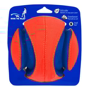Chuckit! Kick Fetch Pelota Naranja con Diseño Ergonómico para Perro, Chico