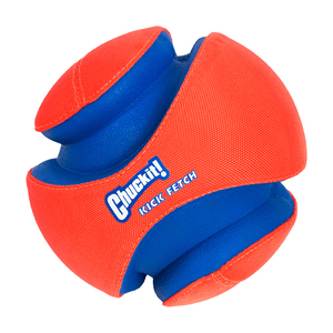 Chuckit! Kick Fetch Pelota Naranja con Diseño Ergonómico para Perro, Chico