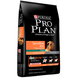 Pro Plan Optiderma Sensitive Skin Alimento Seco para Cachorro Todas las Razas Receta Salmón y Arroz, 13 kg