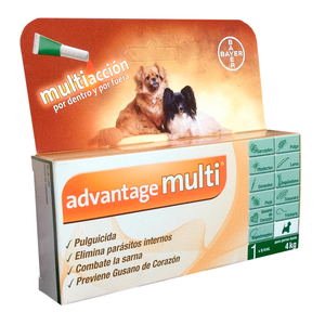 Advantage Multi Pipeta Antiparasitaria Interna y Externa para Perro, 4 kg