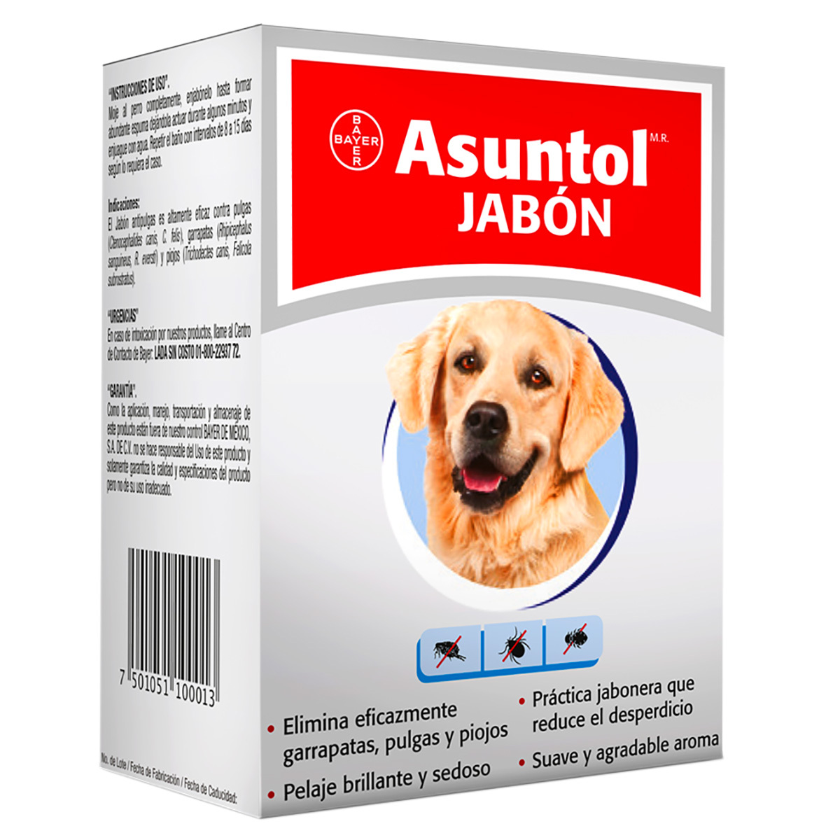 Asuntol Jabón para Perro, 100 g Shampoos y Jabones Antipulgas y Asuntol Jabón para Perro, 100 g Shampoos y Jabones Antipulgas y