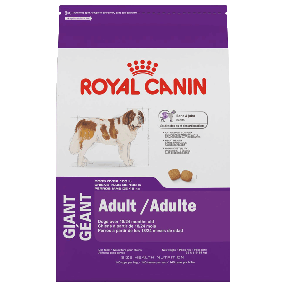 Royal Canin Alimento Seco para Perro Adulto Raza Gigante, 13.6 kg