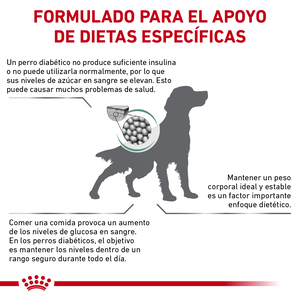 Royal Canin Veterinary Diet Glycobalance Alimento Seco Balance Glucémico para Perro Adulto, 3.5 kg