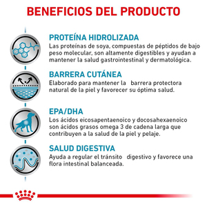 Royal Canin Veterinary Diet Alimento Seco Proteína Hidrolizada para Perro Adulto, 3.5 kg