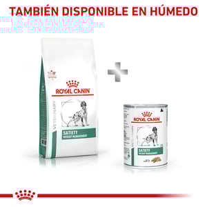 Royal Canin Veterinary Diet Alimento Seco Soporte de Saciedad para Perro Adulto Raza Mediana/Grande, 12 kg