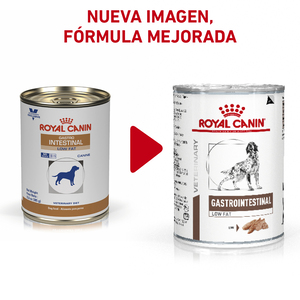 Royal Canin Veterinary Diet Alimento Húmedo Gastrointestinal Bajo en Grasa para Perro Adulto, 385 g