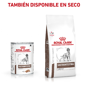 Royal Canin Veterinary Diet Alimento Húmedo Gastrointestinal Bajo en Grasa para Perro Adulto, 385 g