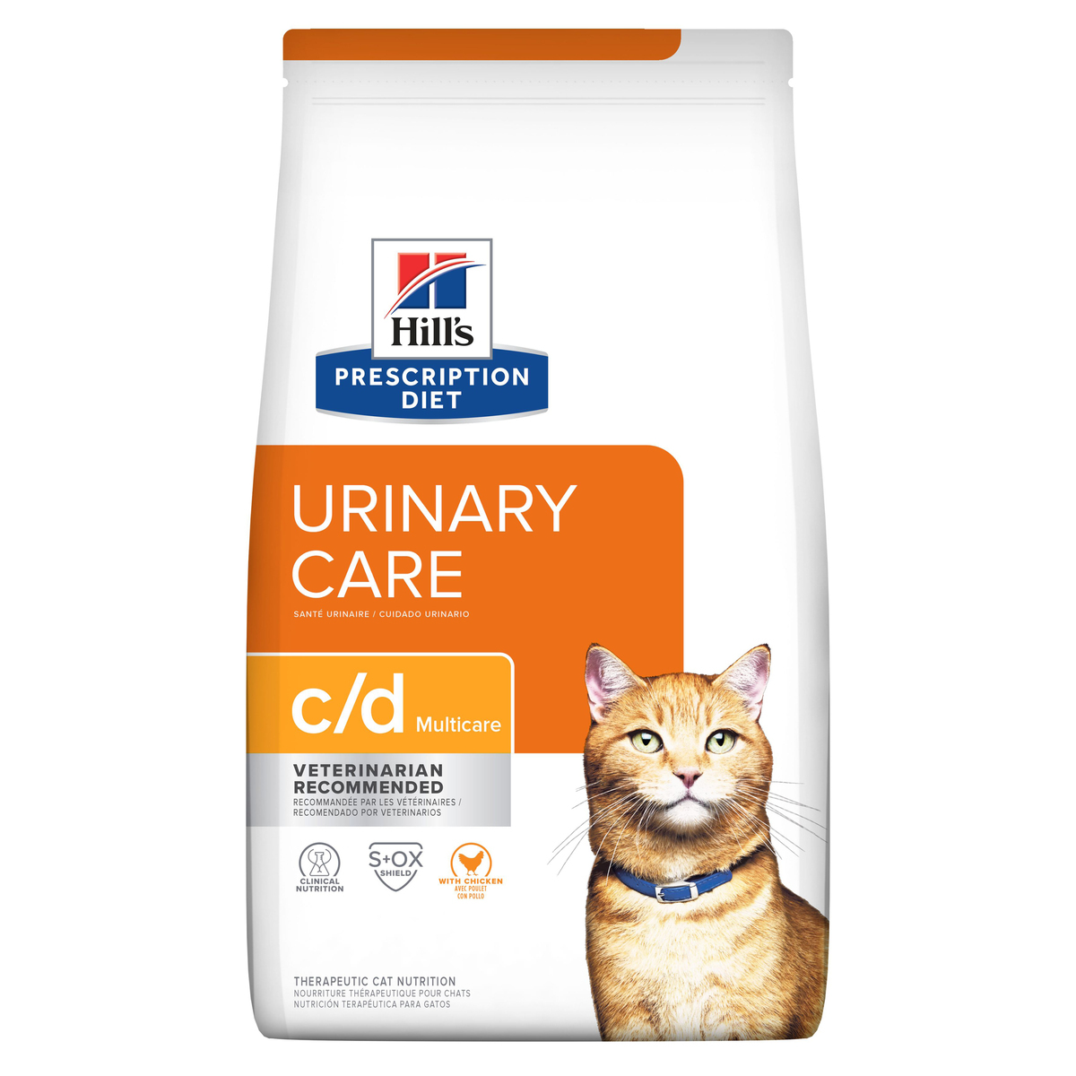 Hill's Prescription Diet c/d Alimento Seco Cuidado Urinario para Gato Adulto, 3.9 kg