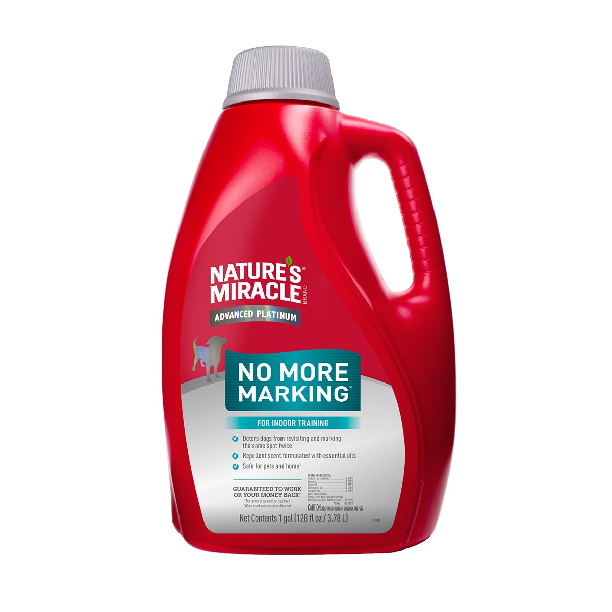 Nature's Miracle Limpiador y Repelente Enzimático para Marcaje con Orina de Perro, 3.7 L