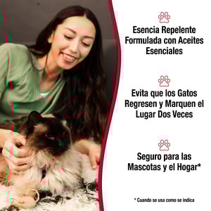 Nature's Miracle Limpiador y Repelente Enzimático para Marcaje con Orina de Gato, 709 ml