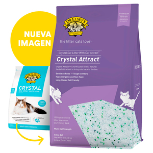 Precious Cat Crystal Attract Arena de Sílice con Atrayente Natural para Hogares Multi-Gato, 3.6 kg