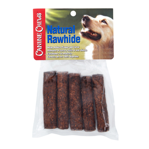 Canine Chews Carnaza para Perro Palitos Granulados Sabor Carne, 6 Piezas