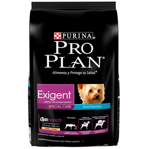 Pro Plan Optienrich Exigent Alimento Seco para Perro Adulto Raza Pequeña Receta Pollo y Arroz, 1 kg