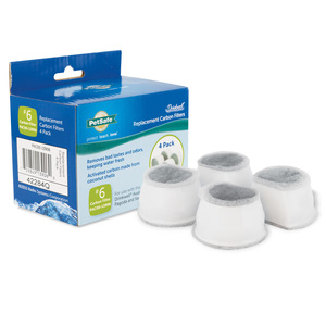 Petsafe DrinkWell Filtros de Repuesto de Carbón Activo para Fuentes Modelo Pagoda y DrinkWell, 4 Piezas Petsafe DrinkWell Filtros de Repuesto de Carbón Activo para Fuentes Modelo Pagoda y DrinkWell, 4 Piezas