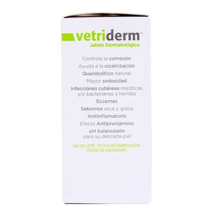 Vetriderm Jabón Dermatológico para Perro y Gato, 100 g