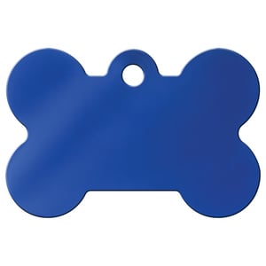 Hillman Group Placa de Identificación Grabable Diseño Hueso Azul para Perro, Grande Hillman Group Placa de Identificación Grabable Diseño Hueso Azul para Perro, Grande