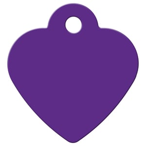 Hillman Group Placa de Identificación Grabable Diseño Corazón Morado para Perro/ Gato, Chico Hillman Group Placa de Identificación Grabable Diseño Corazón Morado para Perro/ Gato, Chico
