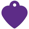 Hillman Group Placa de Identificación Grabable Diseño Corazón Morado para Perro/ Gato, Chico Hillman Group Placa de Identificación Grabable Diseño Corazón Morado para Perro/ Gato, Chico