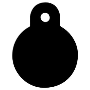Hillman Group Placa de Identificación Circular Grabable Diseño Liso Negro para Perro/ Gato, Chico Hillman Group Placa de Identificación Circular Grabable Diseño Liso Negro para Perro/ Gato, Chico