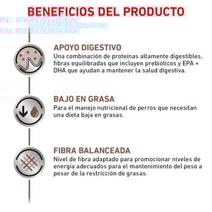 Royal Canin Veterinary Diet Alimento Seco Gastrointestinal Bajo en Grasa para Perro Adulto, 13 kg