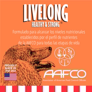 Livelong Healthy & Strong Alimento Natural Húmedo para Perro Todas las Edades Receta Salmón/Camote, 354 g