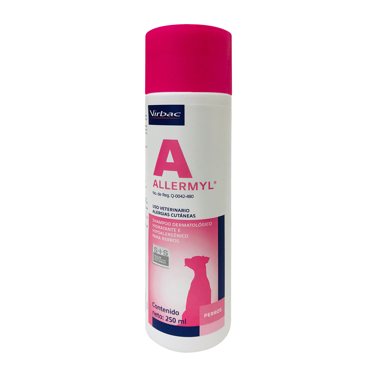 Virbac Allermyl SIS Shampoo Dermatológico, Hipoalergénico e Hidratante para Perro, 250 ml