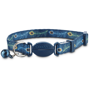 Good2Go Collar con Broche de Seguridad Diseño Pavo Real para Gato, Azul Good2Go Collar con Broche de Seguridad Diseño Pavo Real para Gato, Azul