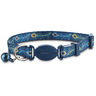 Good2Go Collar con Broche de Seguridad Diseño Pavo Real para Gato, Azul