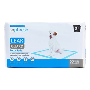 Sophresh Leak Guard Tapetes Ultra Absorbentes para Perro, 50 Piezas Sophresh Leak Guard Tapetes Ultra Absorbentes para Perro, 50 Piezas