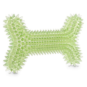 Leaps & Bounds Juguete Hueso Masticable con Picos y Sonido Colores Surtidos para Perro, Mediano