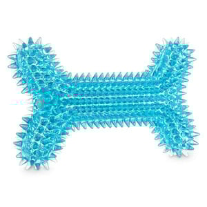Leaps & Bounds Juguete Hueso Masticable con Picos y Sonido Colores Surtidos para Perro, Mediano