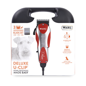 Wahl U-Clip Deluxe Kit Profesional de Corte de Pelo para Animales de Compañía, 16 Piezas