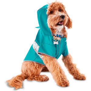 Youly Impermeable Color Turquesa para Perro, X-Chico