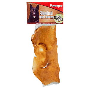 Power Pet Premios Para Perro Smoked Beef Snouts