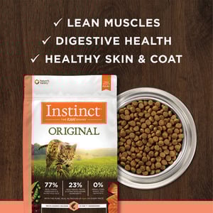 Instinct Original Alimento Natural Libre de Granos para Gato Todas las Edades Receta Salmón, 2 kg
