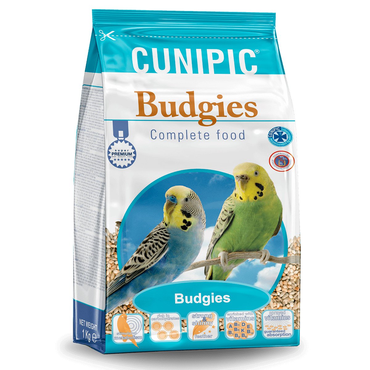 Cunipic Mezcla Superpremium para Periquitos, 3 kg