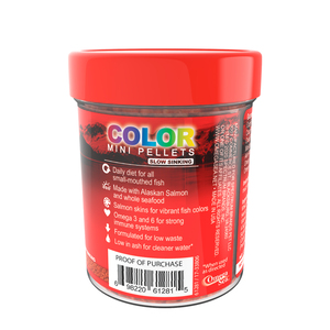Omega One Color Alimento Mini Pellet para Peces, 50 g