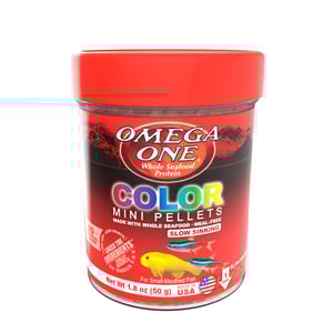 Omega One Color Alimento Mini Pellet para Peces, 50 g Omega One Color Alimento Mini Pellet para Peces, 50 g